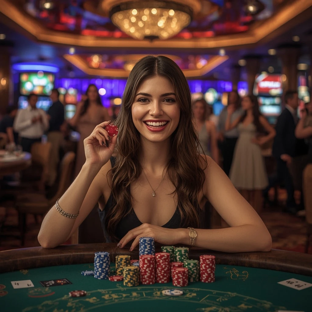 bonus dans les mains de l'homme au casino NEON 54 CASINO